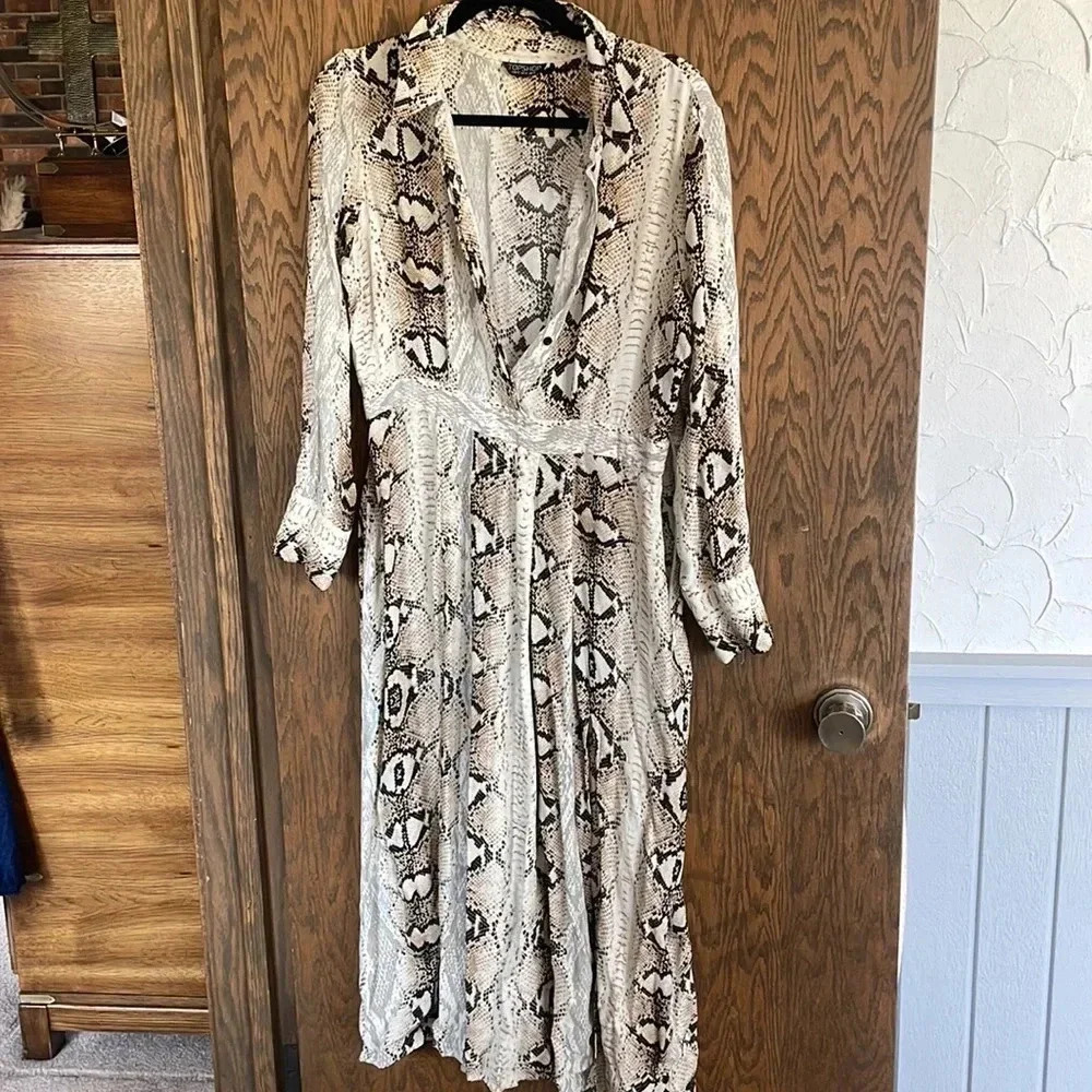 TOPSHOP‎ Reptile Dress 10